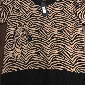 Banana Republic zebra sweater